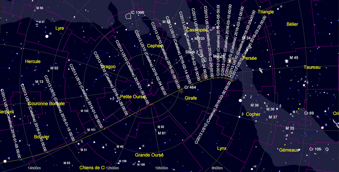 Visibilité de la comète C/2013 US10 Catalina